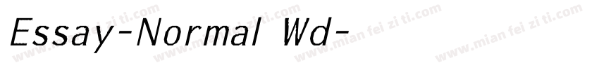 Essay-Normal Wd字体转换